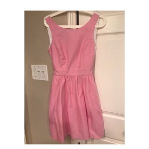 EUC Lauren James Pink Dress with Bow - Size Small